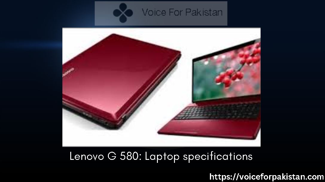 Lenovo G 580: Laptop specifications